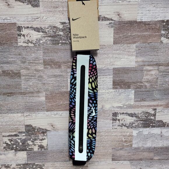 Nike Slim 3.0 Waist Pack Running Fanny Pack Belt Bag Stretch Rainbow NEW - Picture 10 of 10